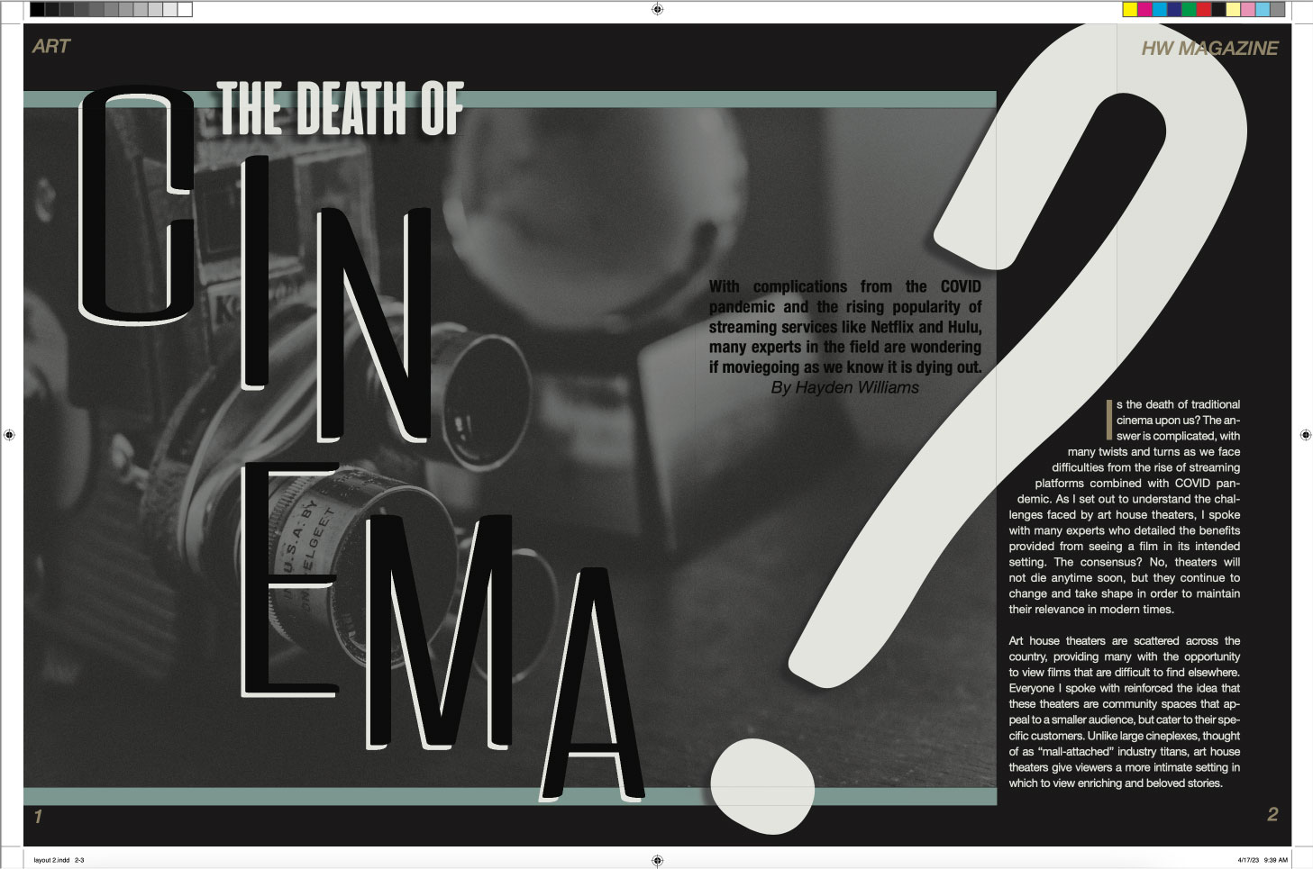 Writing and Copy Samples article 1