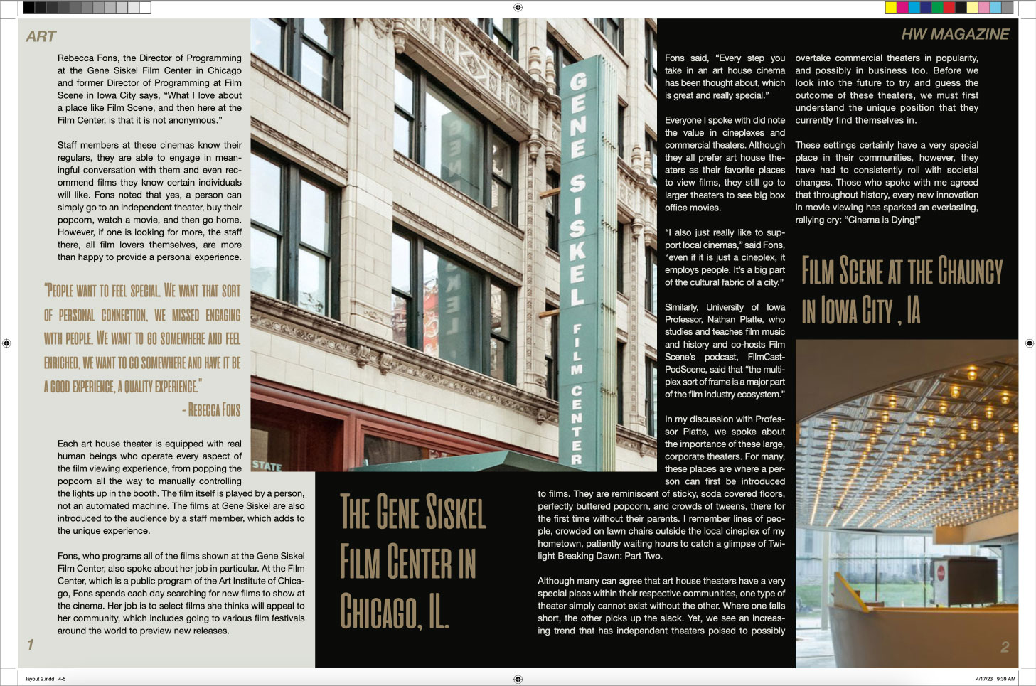 Writing and Copy Samples article 2