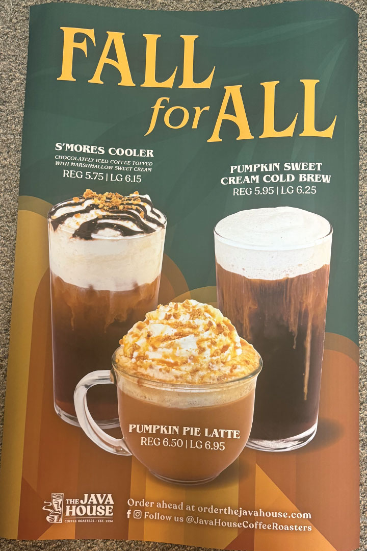 Seasonal Beverage Launches fall for all print test