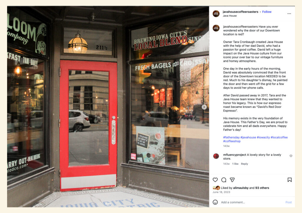 social media caption