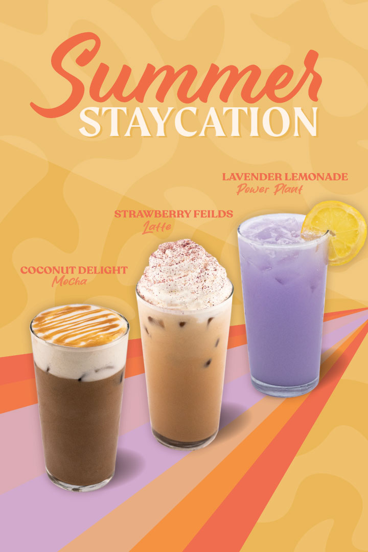 Seasonal Beverage Launches summer staycation first draft